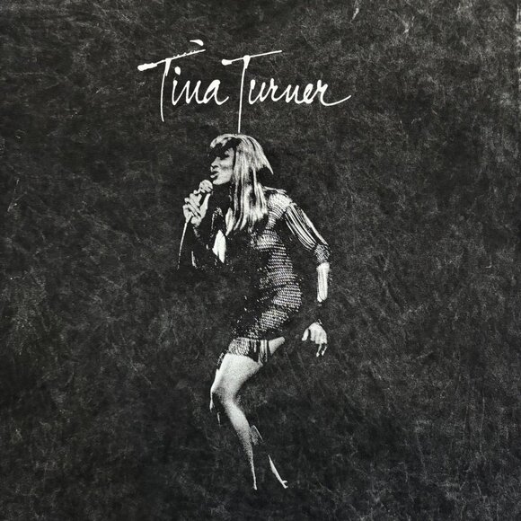 Tina Turner Acid Queen Mineral Wash Oversized T-Shirt Size Medium - Picture 2 of 4